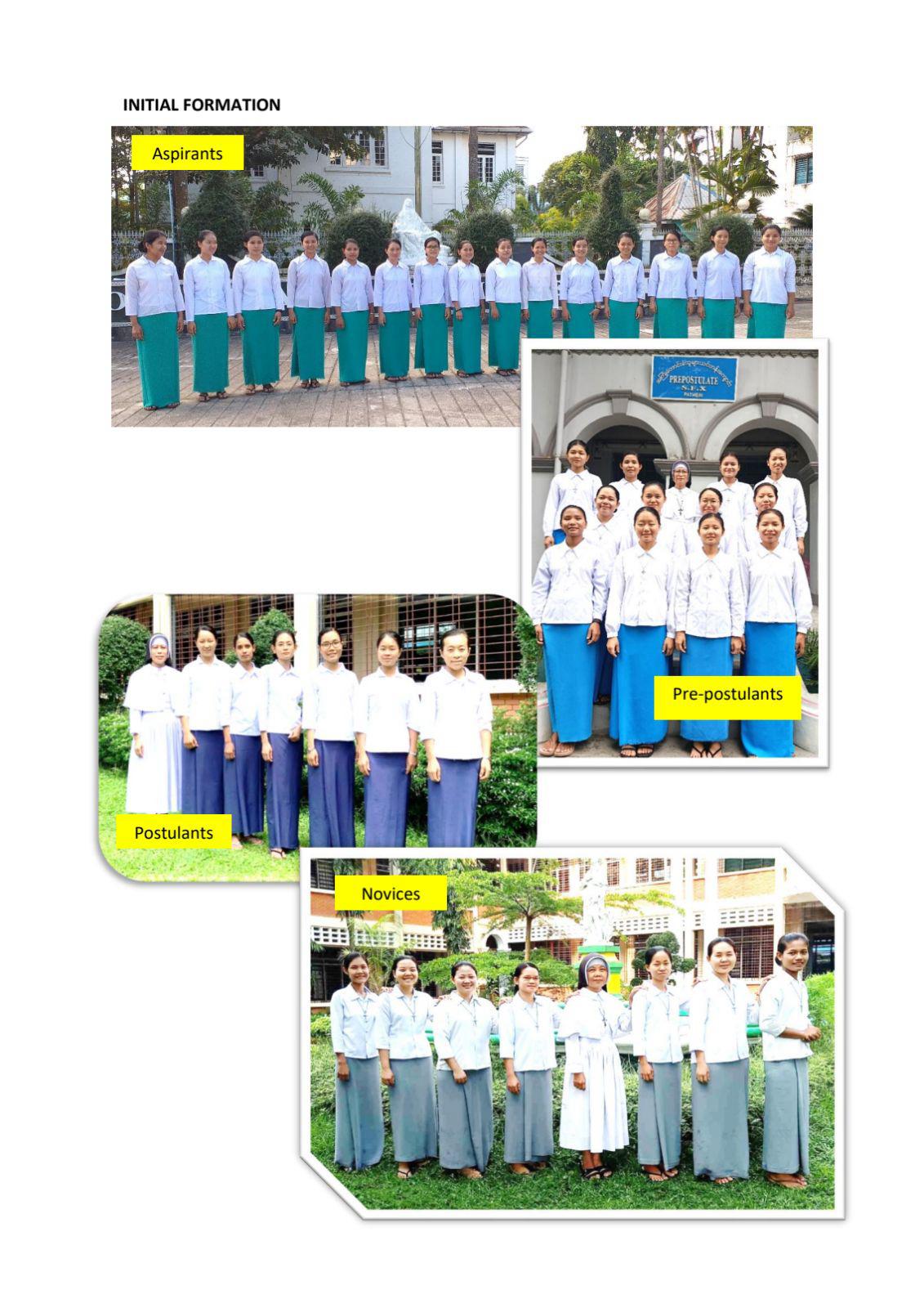 Sisters in initial formation, group photo